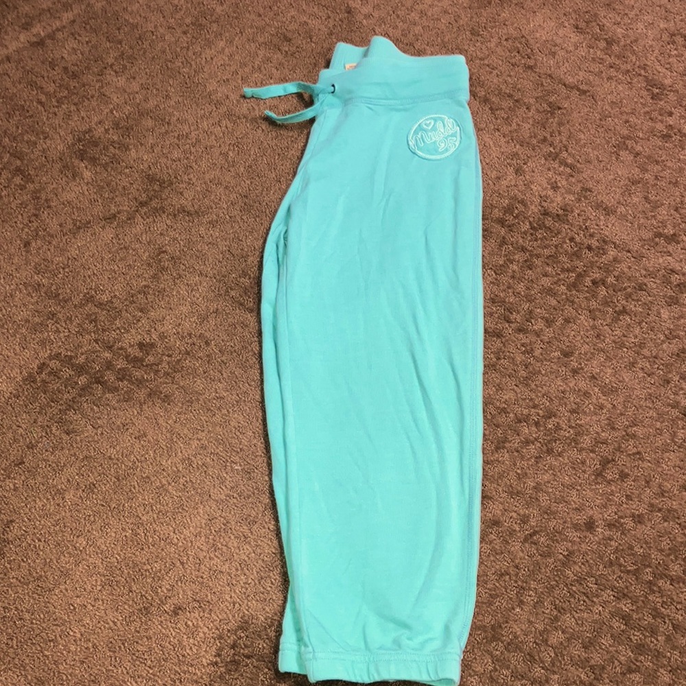 Mudd sea green 16 XL capri length joggers pants EUC